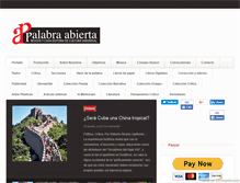 Tablet Screenshot of palabrabierta.com